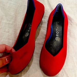 Rothys. Red. Size 7.5. Fits like an 8.